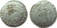 Niederlande 1 Gulden Ag Overissel, ca. 10,50 Gramm, etwas Belag -