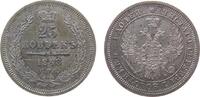 Rußland 25 Kopeken Ag Alexander II, St. Petersburg -