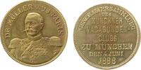 München Medaille Bronze München - Generalversammlung des Vagabundenclubs, Brustbild von Dr. Müller aus Paris / Mehrzeiler, ca. 27,2 MM -
