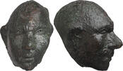 Roman Roman Bronze Grotesque Head -