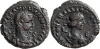 Ancient Roman Aurelian and Vabalathus. -