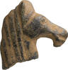 Roman Roman Bronze Horse Head Applique -