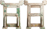 Chinese Chinese Ming Glazed Pottery Robe Rack -