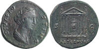 Ancient Roman Sestertius Faustina I, Diva. Sestertius -