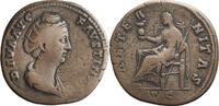 Ancient Roman Sestertius Faustina I, Diva. Sestertius -