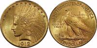USA  $10 Indian, 1912, $10, AU58 , PCGS/CAC