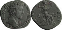 Ancient Roman Sestertius Marcus Aurelius as Caesar. Sestertius -