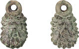 Roman Roman Pair of Bronze Satyr Appliques -