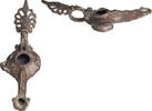Byzantine Byzantine Bronze Oil Lamp -