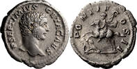 Ancient Roman Denarius Geta as Caesar. Denarius -