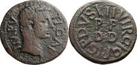 Ancient Roman AE 24 Carthage, Tiberius as Caesar. AE 24 -