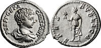 Ancient Roman Denarius Geta as Caesar. Denarius -