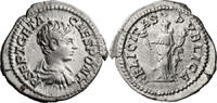 Ancient Roman Denarius Geta as Caesar. Denarius -