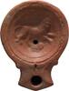 Roman Roman Oil Lamp with Lion  ca. 2nd Century AD 