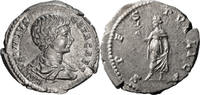 Ancient Roman Denarius Geta as Caesar. Denarius -