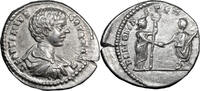 Ancient Roman Denarius Geta as Caesar. Denarius -