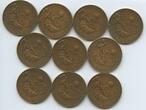 Deutschland Bundesrepublik Bayern Bronzemedaillen Lot 10 Stück GN1102 - Fussball WM München 1974 Fussballweltmeisterschaft 74 Unzirkuliert in original Box, Patina