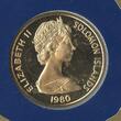 Salomon-Inseln 100 Dollars Gold 1980 GN965 - Native Art - Elisabeth II. 1952-2022 Solomon Islands Unzirkuiert in Original Folder