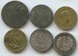 Deutsches Reich Kaiserreich Preussen Weimar Spielgeld Lot 3 Reichsmark + 5 andere nd. 1925 M#6422 - 6 Stück Spielmarken Rechenpfennige Sehr Schön - Vorzüglich, Prägefehler