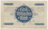 Deutsches Reich Weimar Fünf Milliarden Mark Banknote Inflation 1923 GB776 - Hessische Landesbank - Gutschein Notgeld Paper Money Germany Bankfrische Erhaltung