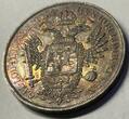 Österreich Lombardei Venetien Italien 1 Scudo Silber 1824 V GB1236 - SEHR RAR Franz I. 1815-1835 Italy Lombardy-Venetia Fast Vorzüglich, prächtige Patina auf Adlerseite