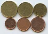 Europa 1,2,5,10,20,50 Cents Ronden ungeprägt nd. G6746 - Schrötlinge, Rondellen Lot alle ungeprägt Sehr schön - Vorzüglich