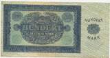 Deutsche Demokratische Republik 100 Mark Banknote 1948 Berlin GB141 - Hundert deutsche Mark Geldschein DDR Stark Gebrauchte Erhaltung