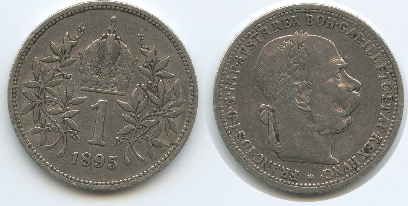  sterreich Kaiserreich 1 Corona Krone 1895 Wien G5683 Franz Joseph 