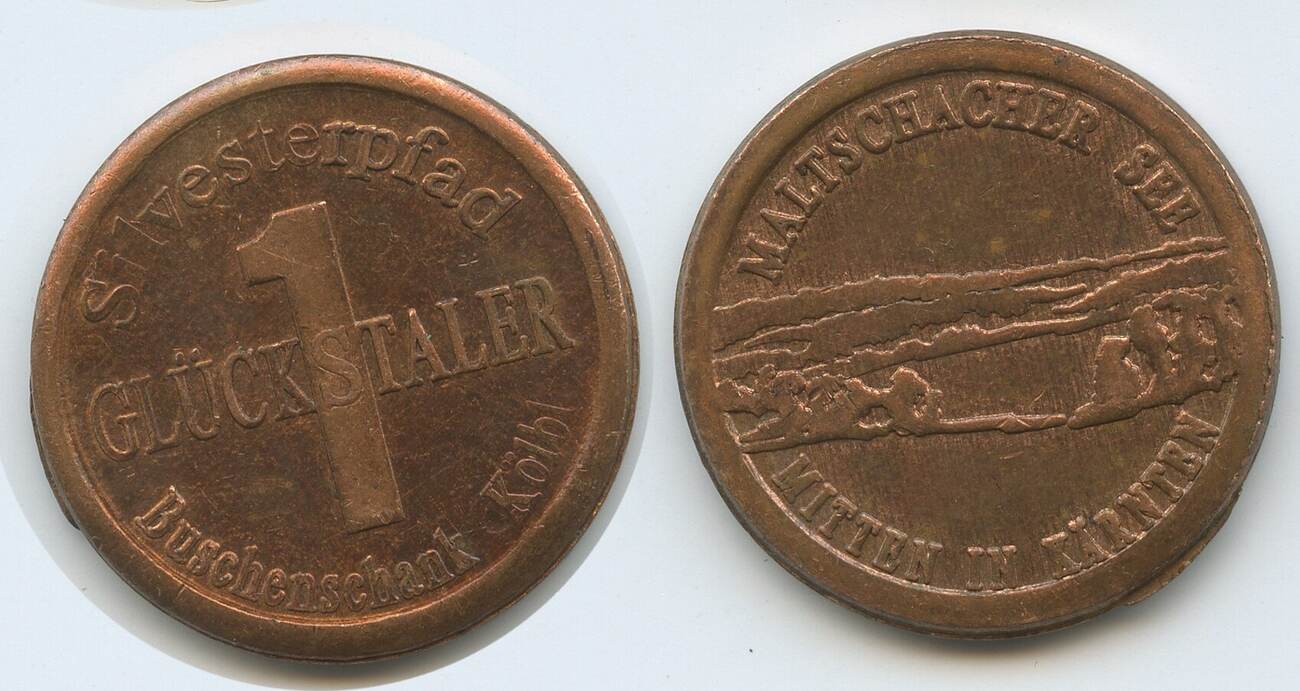 "Vertraue Deinem Weg" Glücksmünze - 3,8cm Bronze Handschmeichler