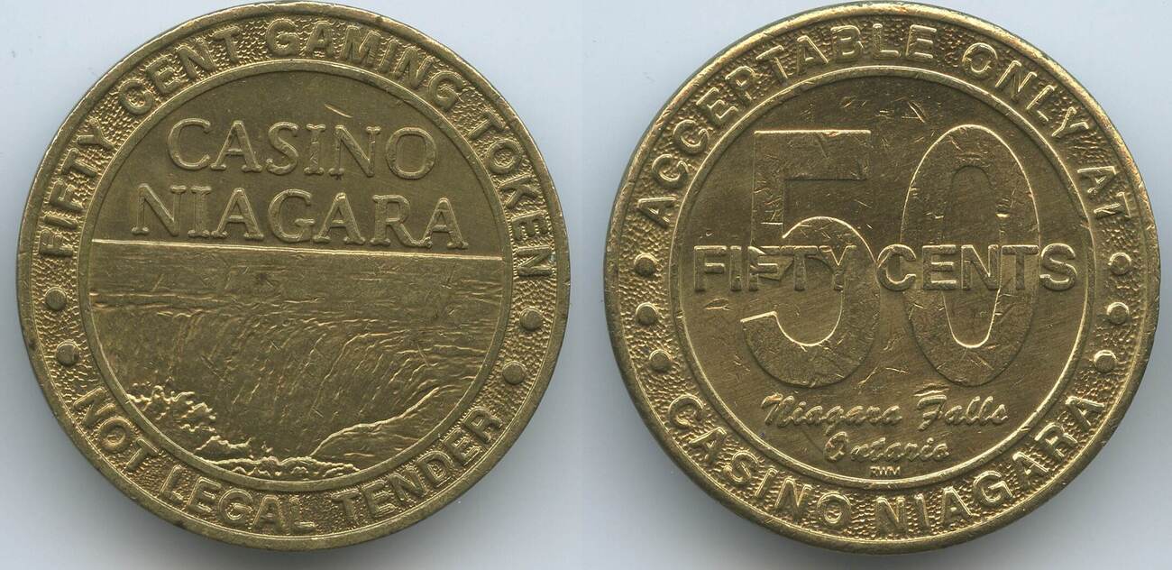 Kanada 50 Cents Gaming Token Casinotoken 1980 G13783 Casino Niagara