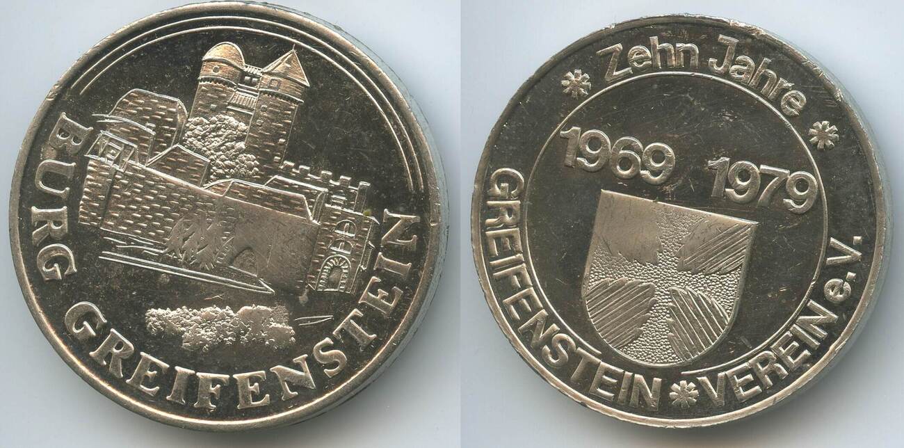 Deutschland Bundesrepublik Mittelhessen Medaille 1969 1979 G13532 