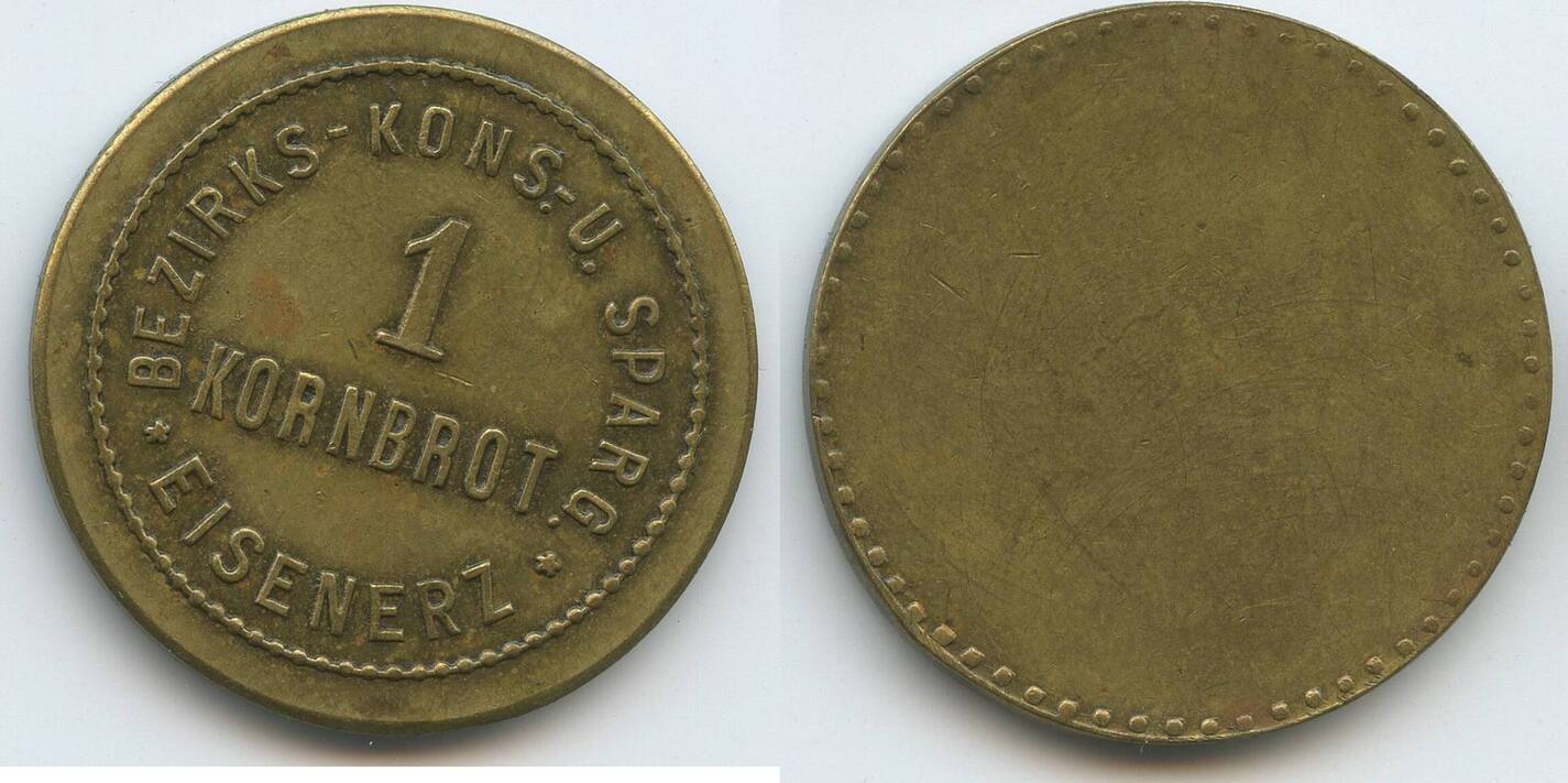 Österreich Steiermark 1 Kornbrot Wertmarke Jeton Brotmarke Bread Token ...