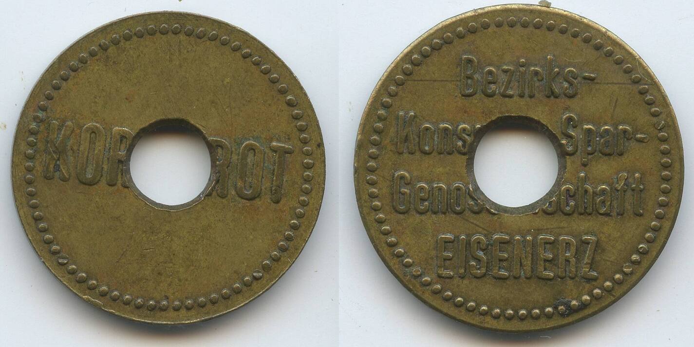 Österreich Steiermark Kornbrot Brotmarke Jeton Wertmarke nd. G8151 ...