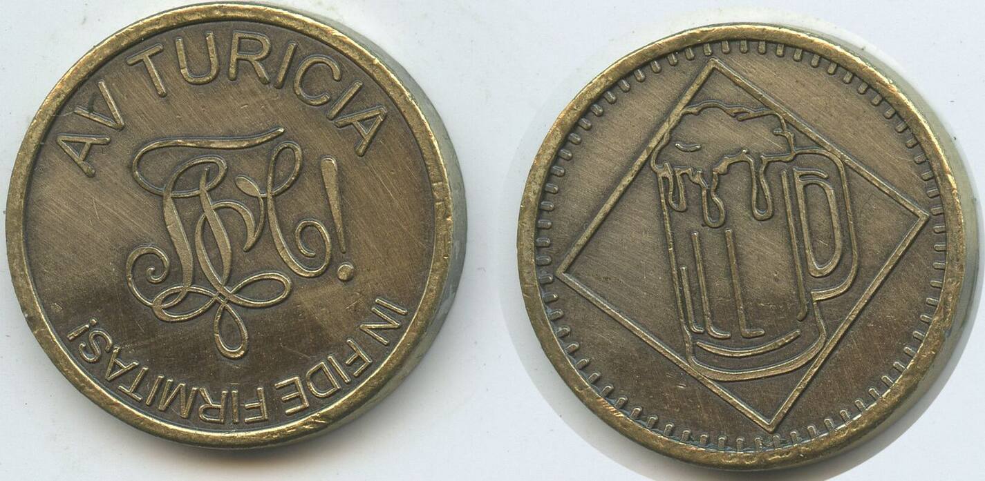 Schweiz Eidgenossenschaft Zürich Biermarke Wertmarke Bierzeichen nd