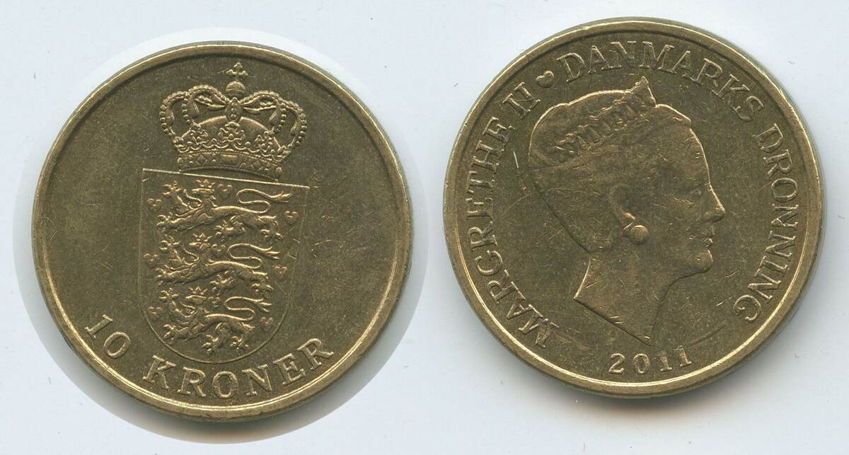 Dänemark 10 Kroner 2011 G2471 Queen Margrethe II. Denmark Vorzüglich