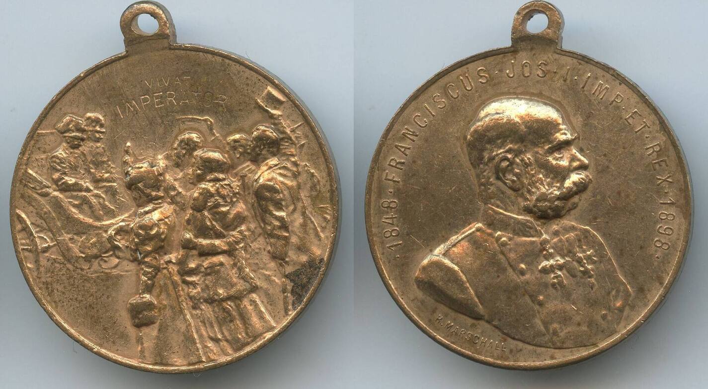 Médaille Commémorative Autrichienne 1848-1898 (Jubilé) Militaria