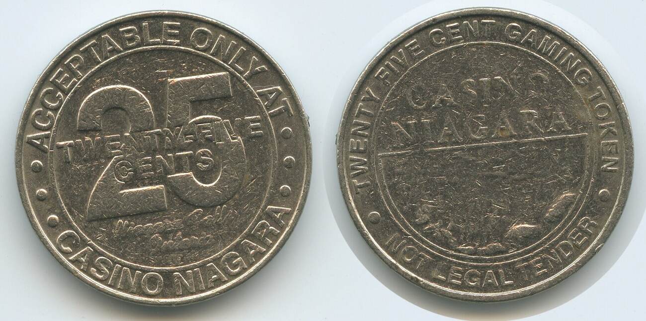 Kanada 25 Cents Gaming Token Casinotoken nd. G13147 Casino Niagara