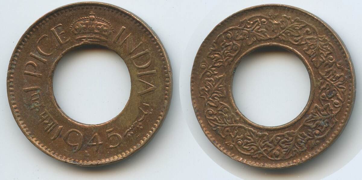 Indien Britisch 1 Pice 1945 G15081 King VI. 19361952 British