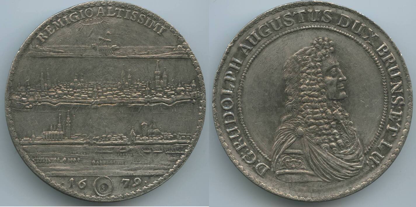 Löser zu 3 Reichstalern Nachprägung 1679 (um 1970) M0223 Rudolf