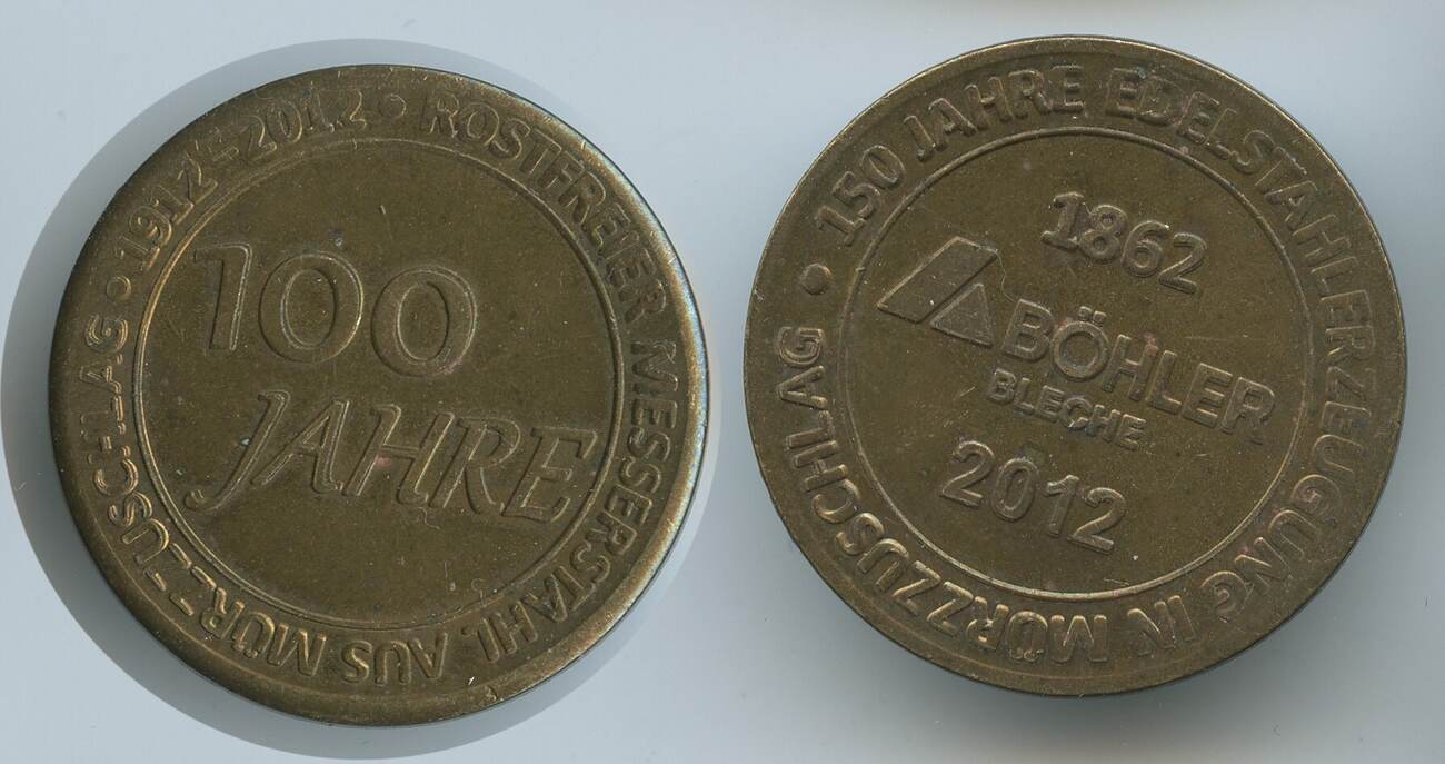 Österreich Steiermark Medaille 2012 M#6988 - Böhler Bleche - 150 Jahre ...