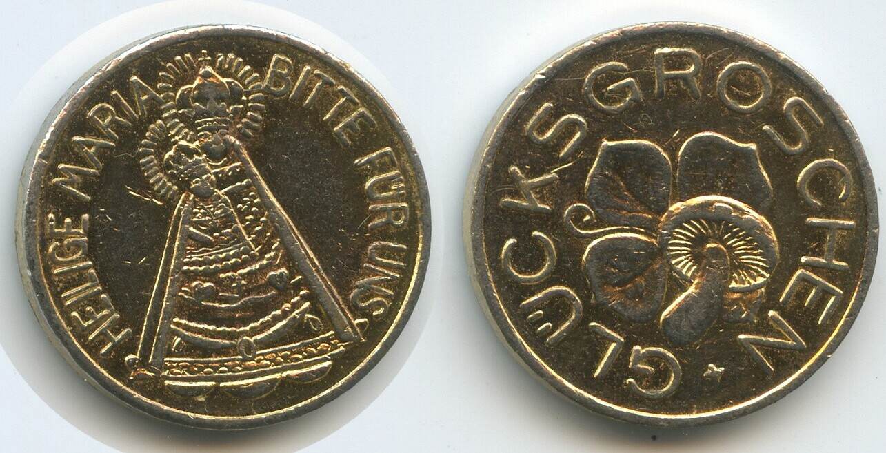 4 Glücksmünzen Mit Chinesischen Fabelwesen – Metall, 40 Mm, Für Feng Shui & Sammler