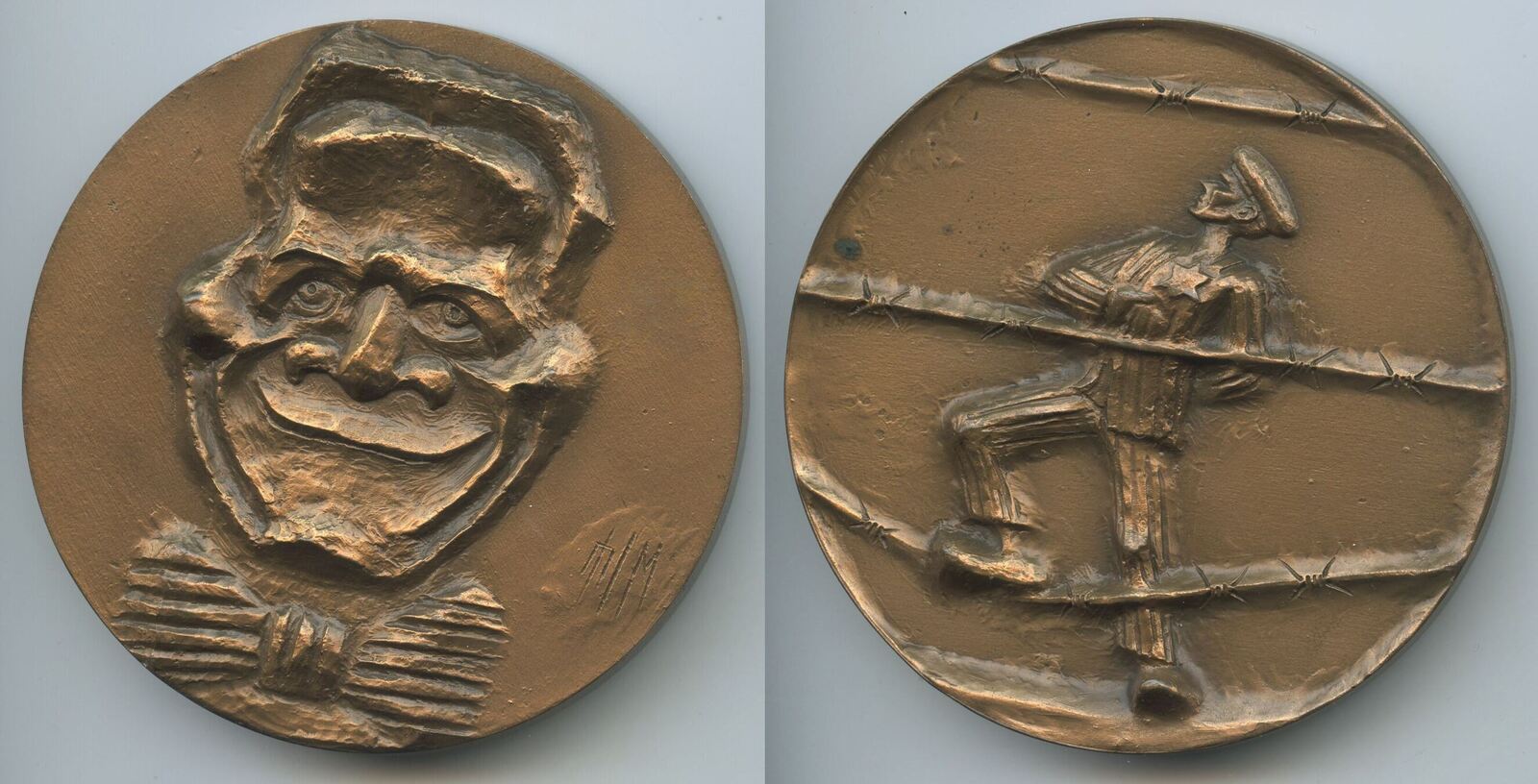 Unbestimmt Große Kunstmedaille In Bronze 1979 M#0218 - Jüdischer ...