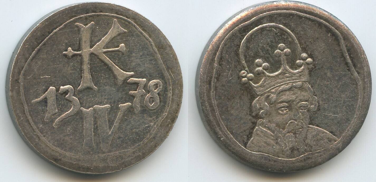 R misches Reiches Deutscher Nation Silbermedaille Nd M 7054 Karl IV r-misches-reiches-deutscher-nation-silbermedaille-nd-m-7054-karl-iv