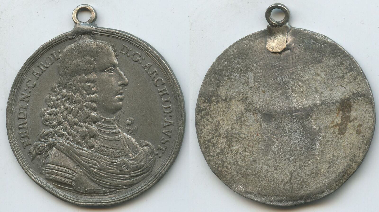 Österreich RDR Einseitiges Klischee Medaille nd. 1652 M898 - Erzherzog ...