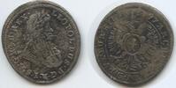 1 Kreuzer G14410 - RDR Schlesien Brieg Silber Leopold I.1658-1705 -