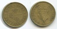 G6590 - Hong Kong Ten Cents KM#25 George VI. British Colony -