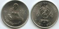 10 Rufiyaa G0257 - Malediven AH1400-1980 KM#62 Girl Embroidery Maldive Island -