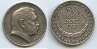 medal GX303 - Silver Germany Hindenburg 2. Okt 1927 - 80th Birthday Scarce -