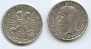 Albanien 5 Lek MK#3120 Albanien 5 Lek 1939 R KM#33 Silber Vittorio Emanuele III. Shqipëria