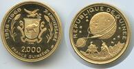 Guinea 2000 Francs M#0005 Gold Mondlandung